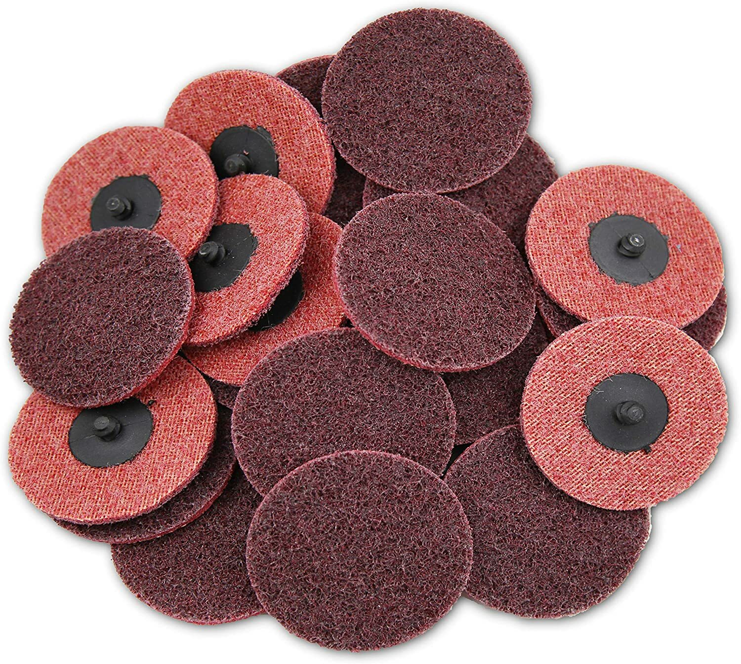 50PC 3 inch Medium Surface Conditioning Roll Lock Sanding Disc Die Grinder Drill