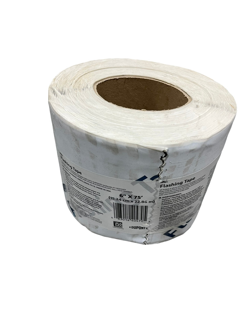 (AS-IS) DuPont Flashing Tape Butyl Adhesive 6" x 75ft (1 Roll) FREE SHIPPING
