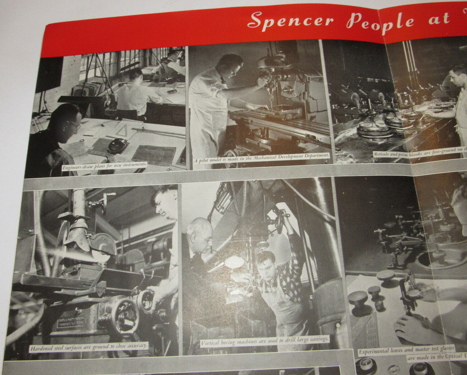 VTG 1943 WWII SPENCER LENS/AO SOUVENIR WAR EFFORT PROGRAM! PICTURES! BUFFALO, NY