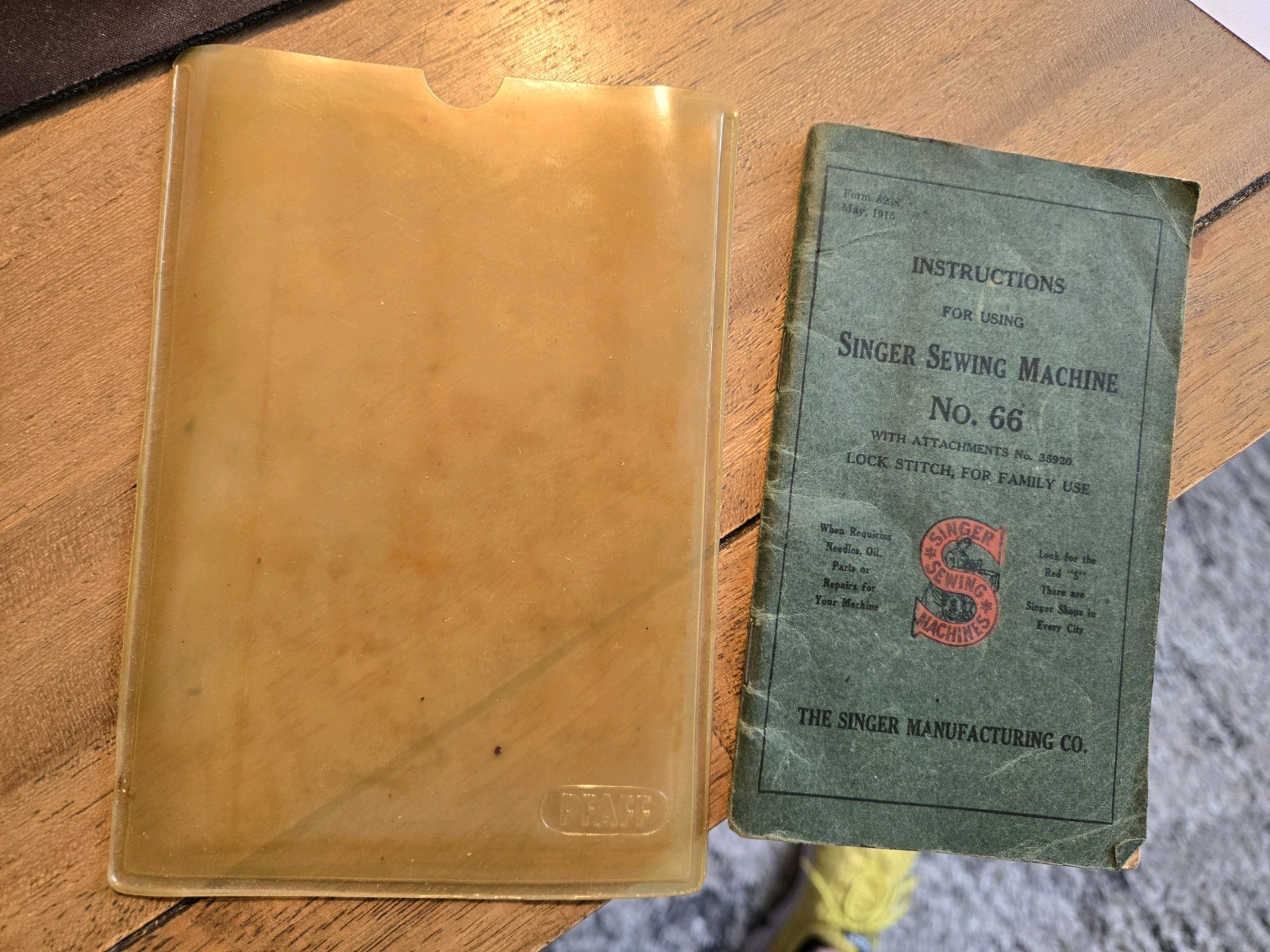 Vintage SINGER SEWING MACHINE 1915 Instruction Operating MANUAL Booklet #66 NICE