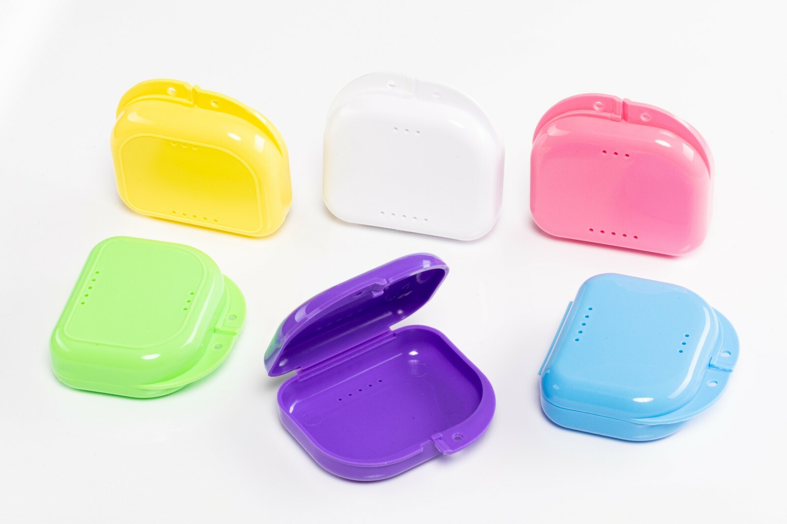 12 Sealed Assorted Dental Retainer Boxes Denture Case, Mouthguard Containers Box