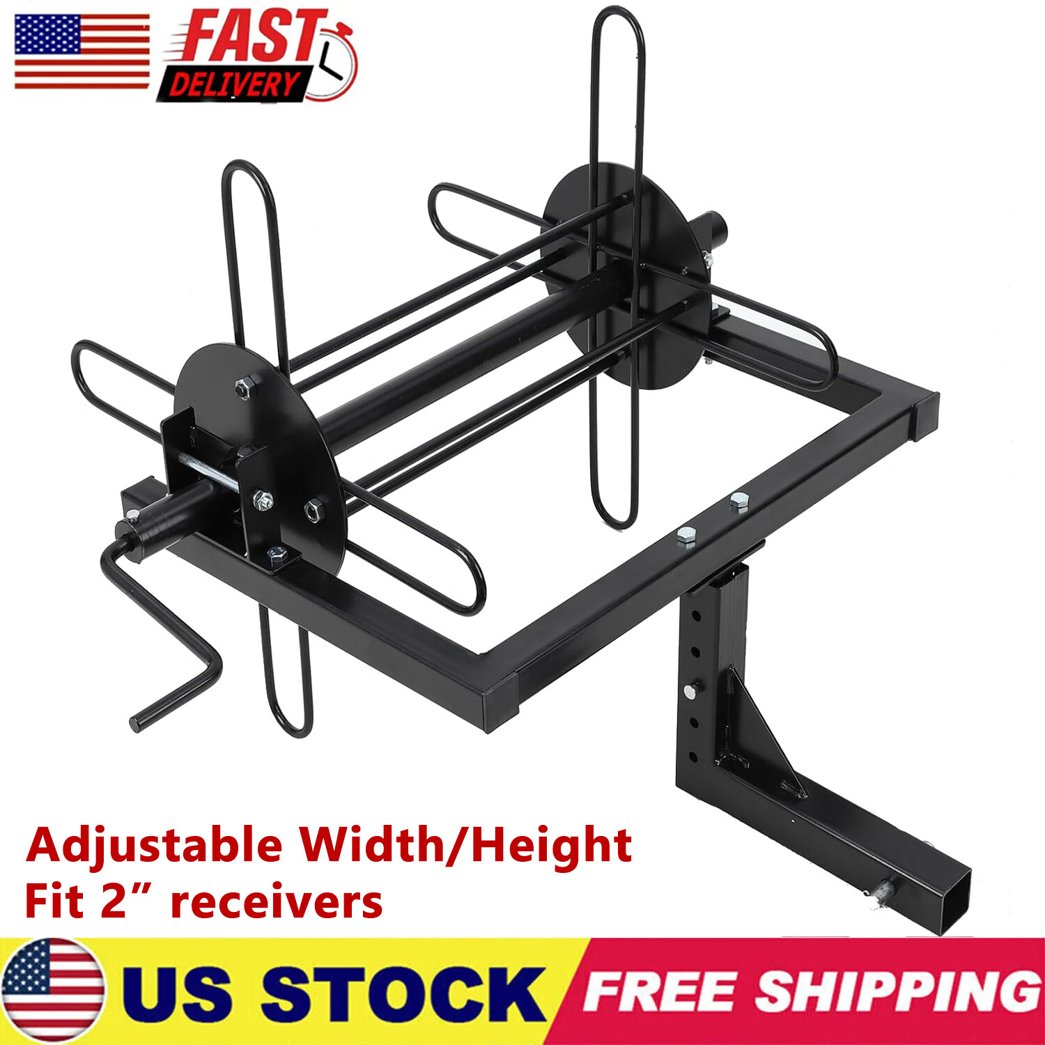 Bolt-On ATV Barbed Wire Unroller Perfect for Fencing Needs w/ 2" Receiver Hitch