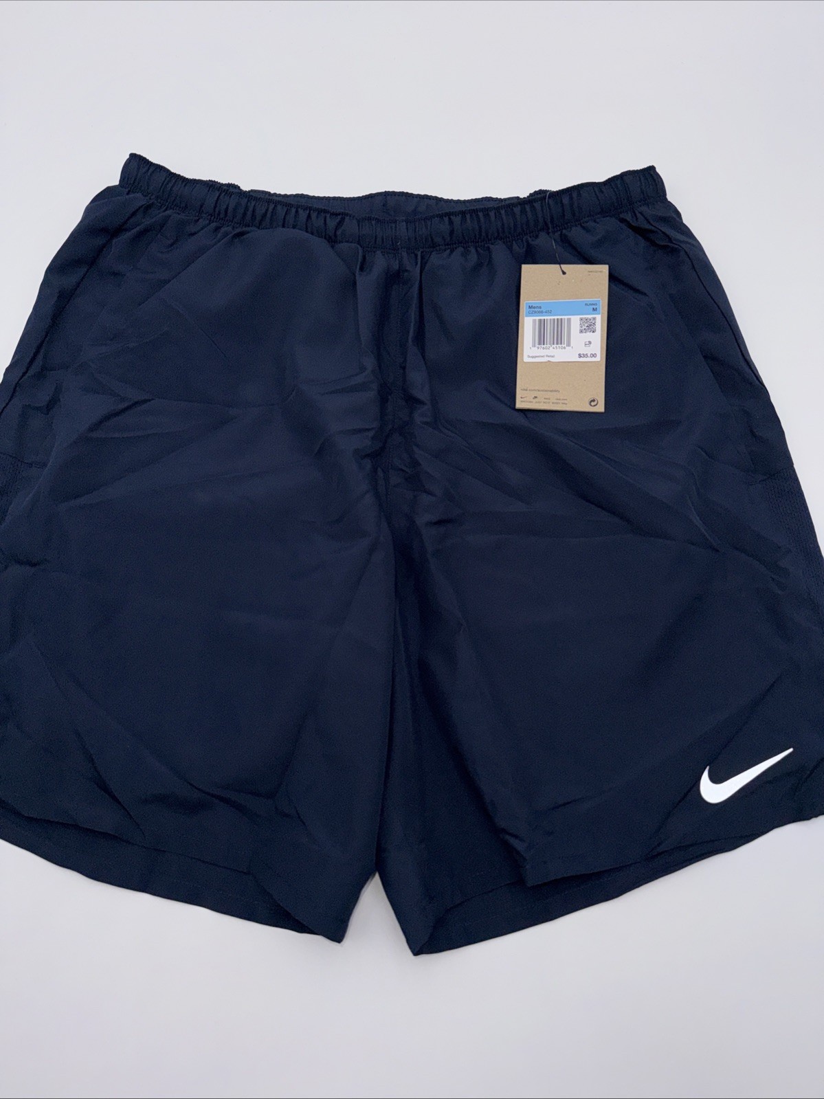 $35 Nike Men’s Challenger 7” Inseam Shorts CZ90666 - Navy - Medium- New Tags