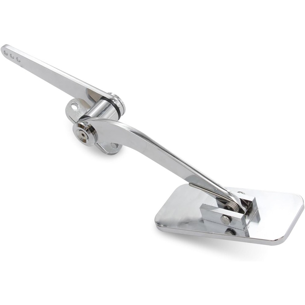 Street Hot Rat Rod Gas Pedal Firewall Mount Throttle Polished Aluminum Universal