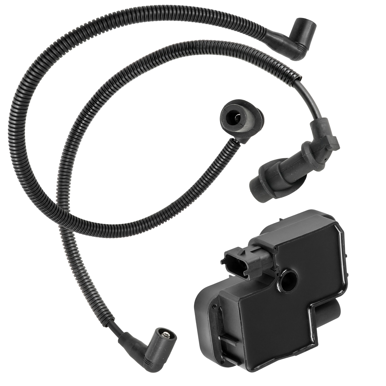 Ignition Coil w/ Spark Plug Wire 59.3 / 49.5 cm For Polaris Sportsman 800 06-08