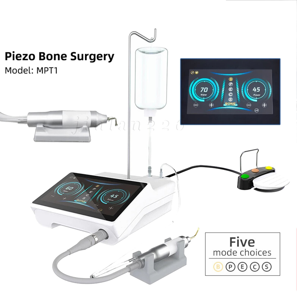 Dental Piezo Bone Cutter Piezosurgery Ultrasurgery Bone Cutter Machine Motor