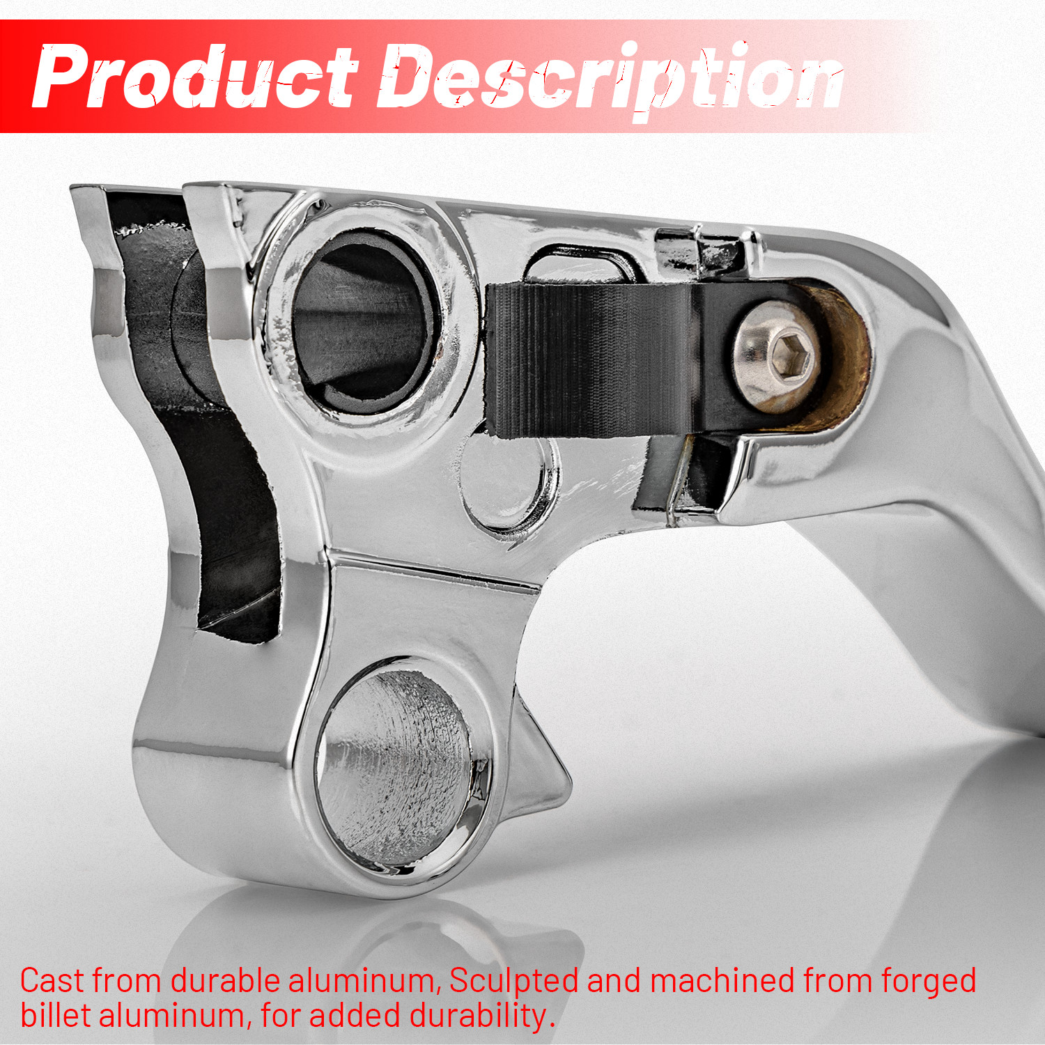 NEW Chrome Clutch Brake Lever Hand Levers Handbrake For Harley Road King Softail