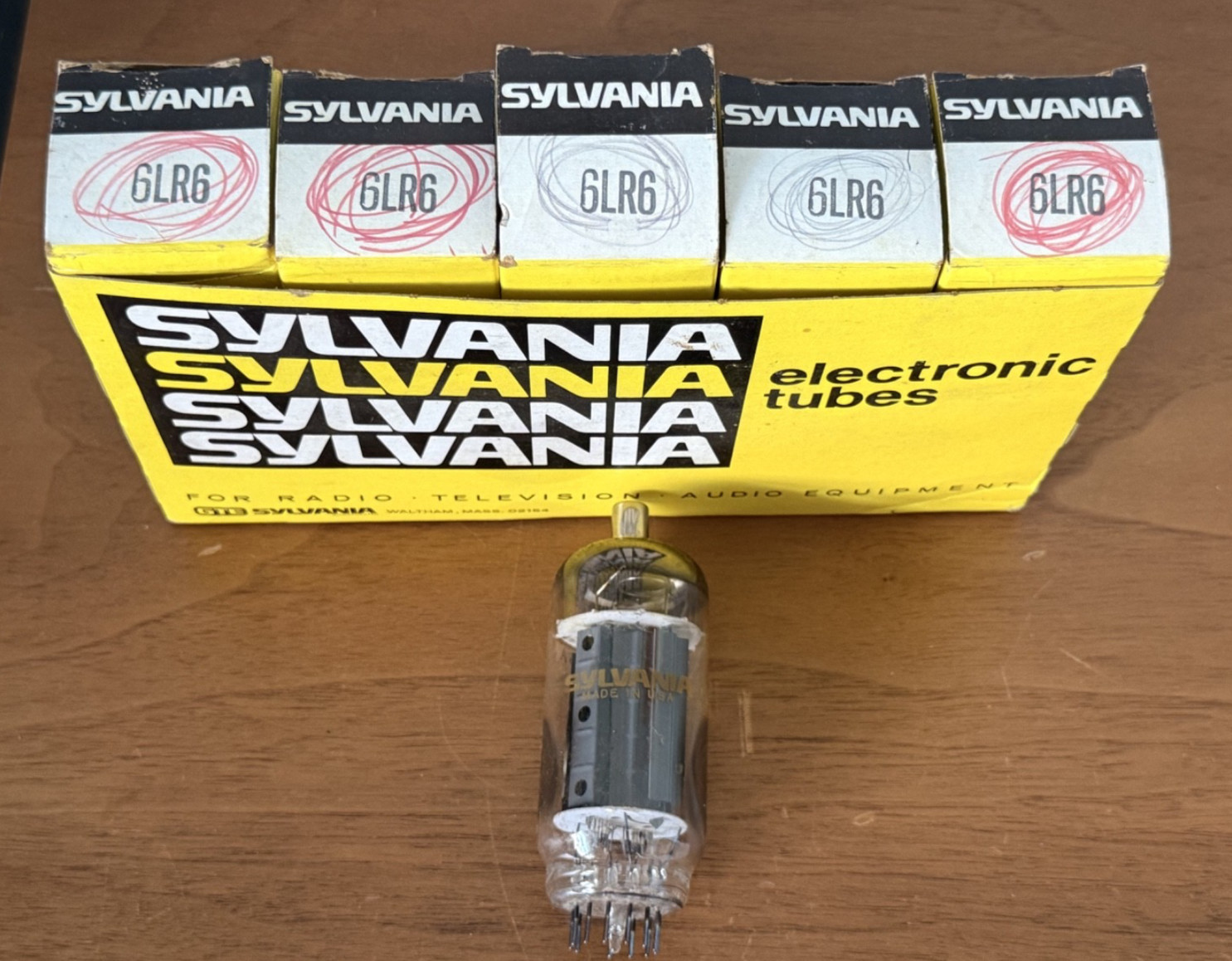 Sylvania 6LR6 Vacuum Tubes Lot of 5 in Original Boxes! Read!