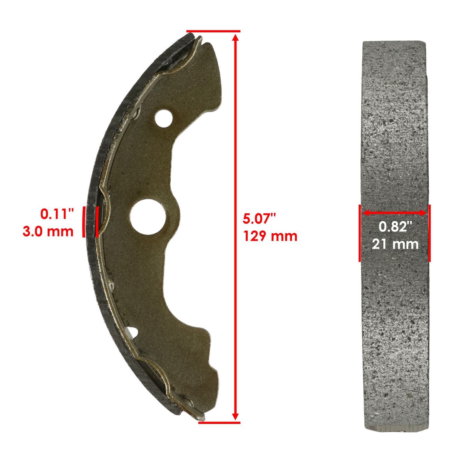 for Honda TRX450 ES / FE / S / FM Foreman 1998-2004 Front and Rear Brake Shoes