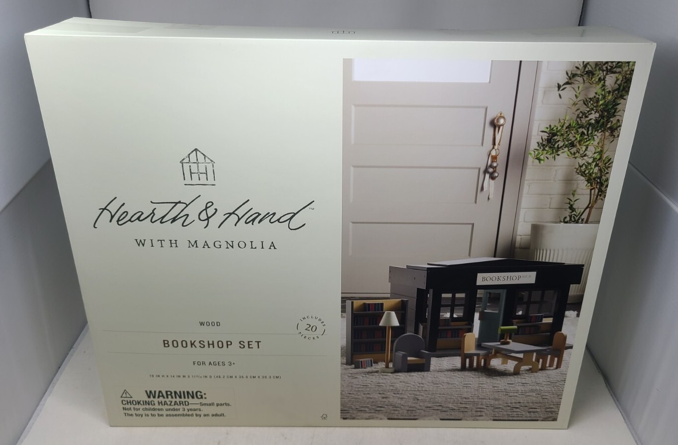 Hearth and Hand with Magnolia Wood Toy Bookshop Set - New-Factory Sealed