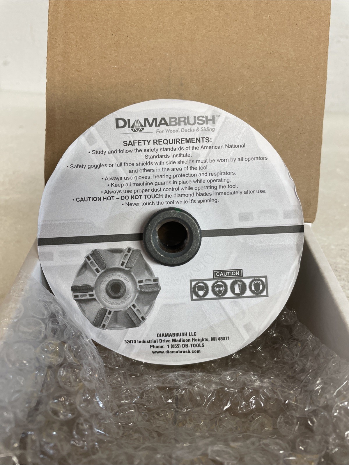 DIAMABRUSH Wood Deck And Siding Refinishing Tool 4-1/2 in. New With Box