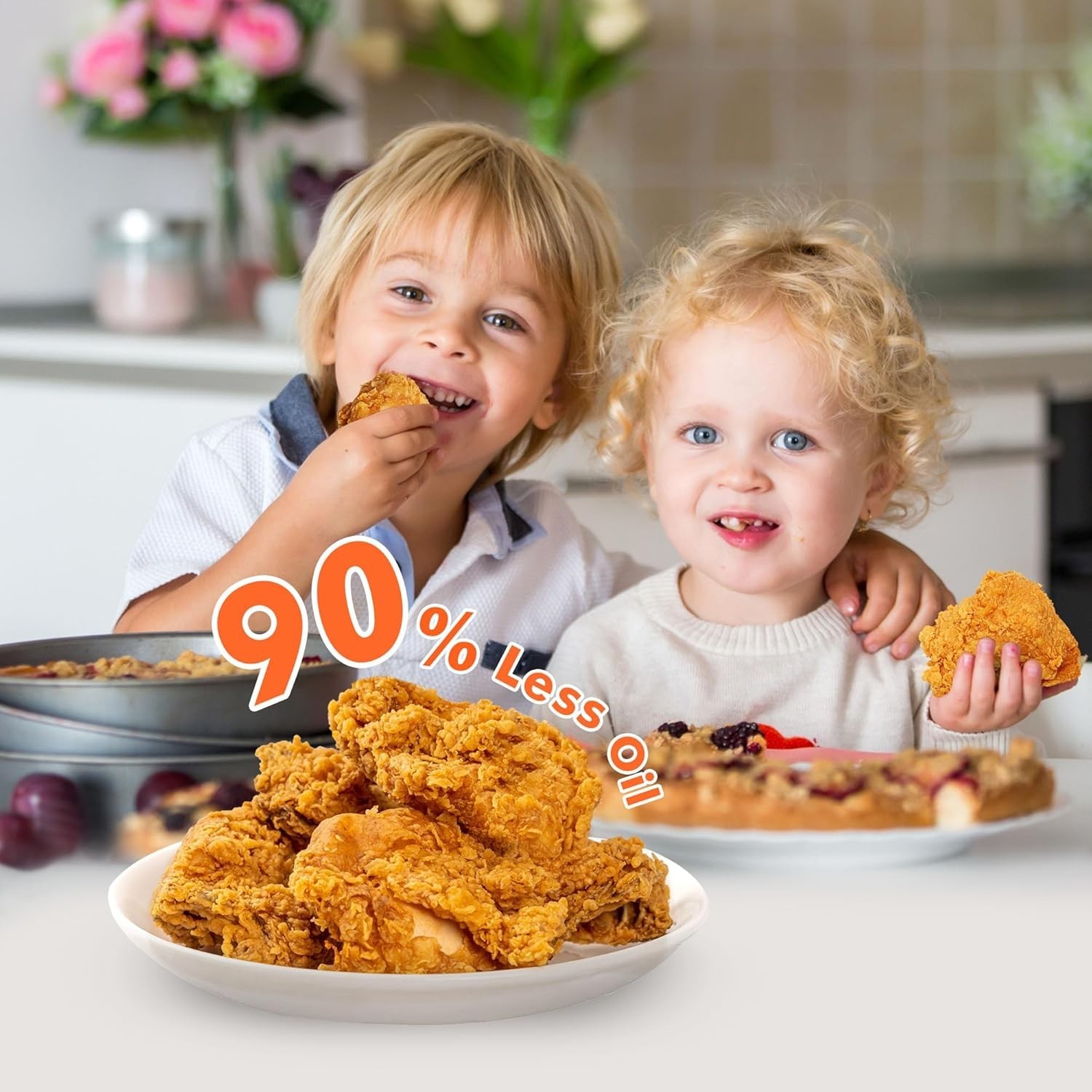 Kitchen in the box 32QT Extra Large Air Fryer Toaster Oven Combo 1800W 21-in-1