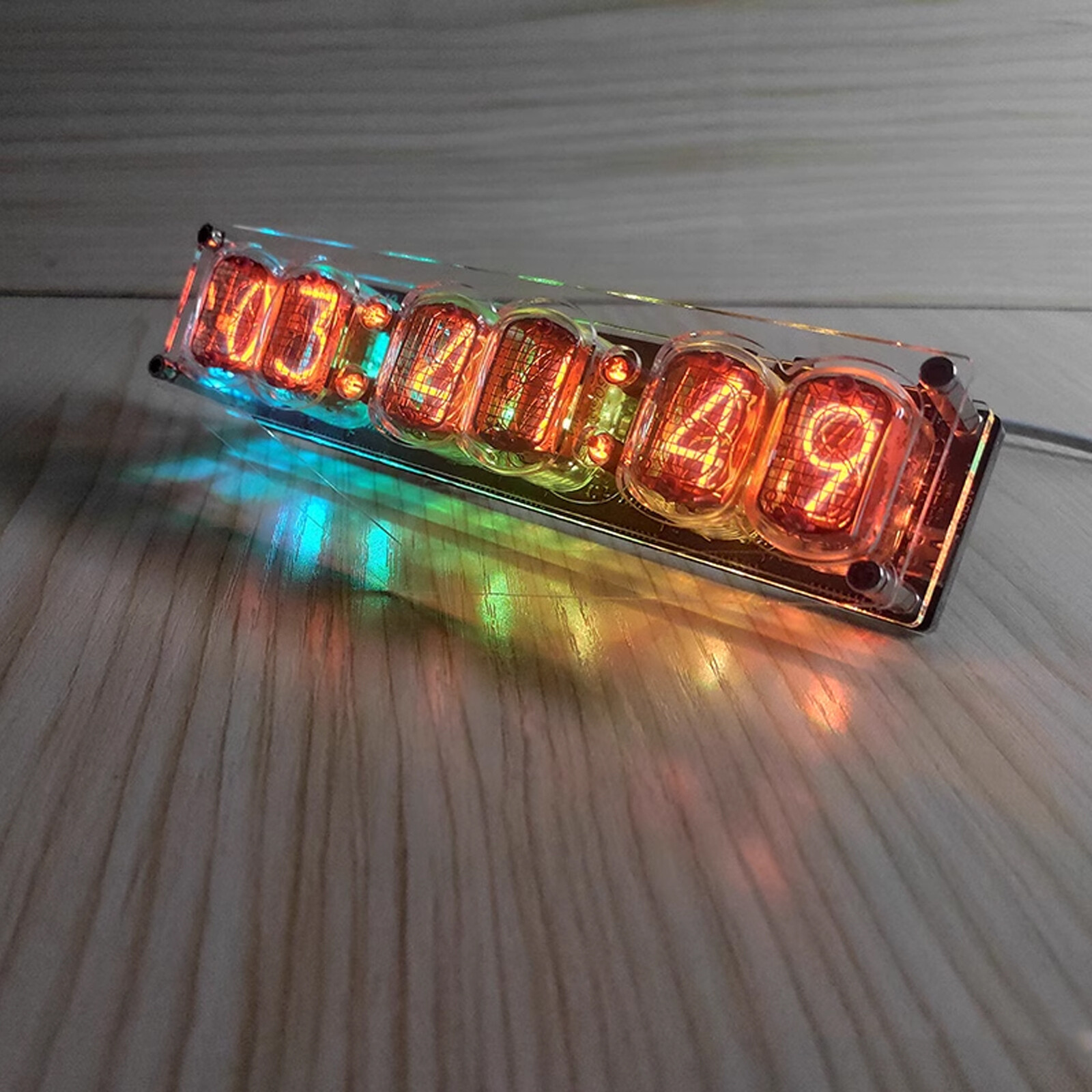 6-bit IN-12 Glow Tube Clock IN12 Nixie Clock Base Not Include Tube DC 5V