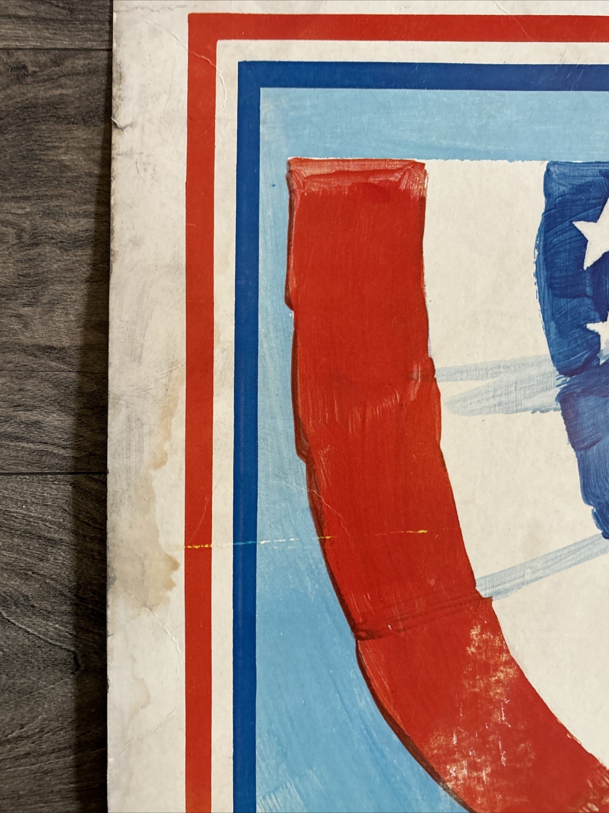 Vintage 1970s RARE 38" x 25" RODEO DAYS Bull Riding Cowboy Poster Kraft READ HTF