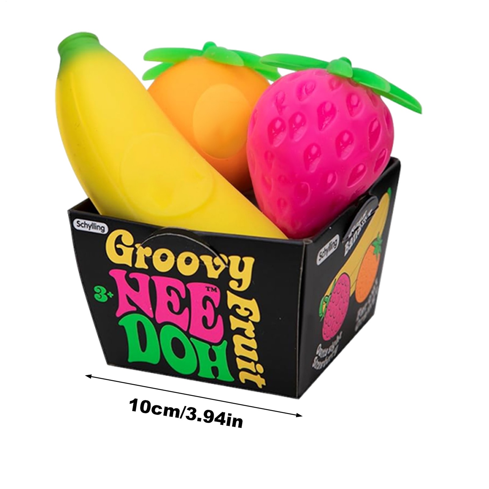 Schylling Nee Doh Groovy Fruit - Novelty Toy 2026 Squishy Toy NEEDOH Stress Ball
