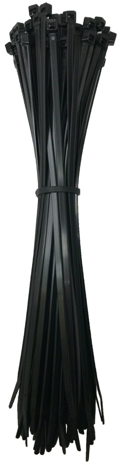 (100) Black 11" Inch Extreme Cold Weather Nylon Cable Wire Wrap Zip Ties 50 LBS