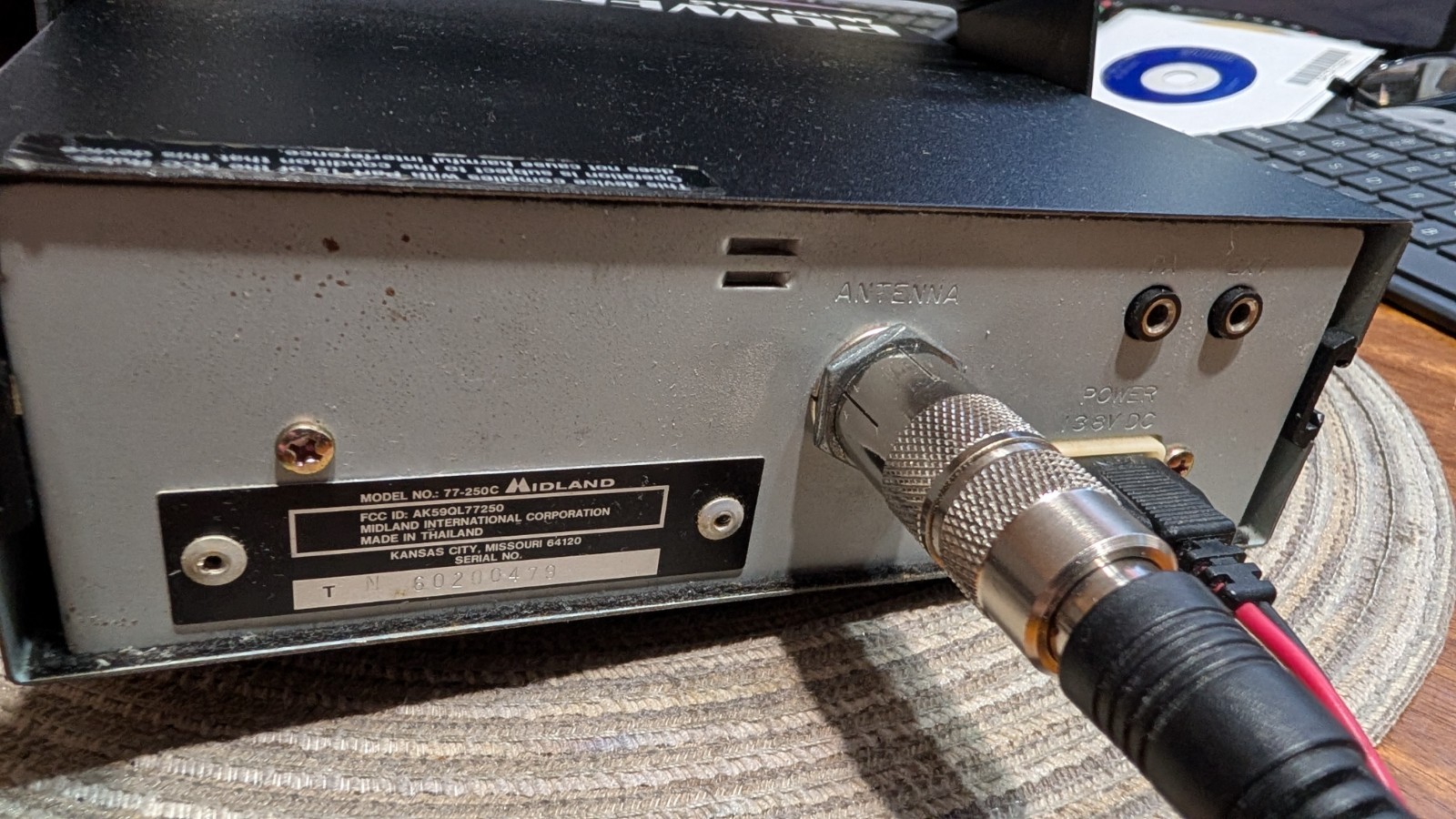 Midland Power Max 77-250c Peaked, Tuned Tested WATCH VIDEO w/Box