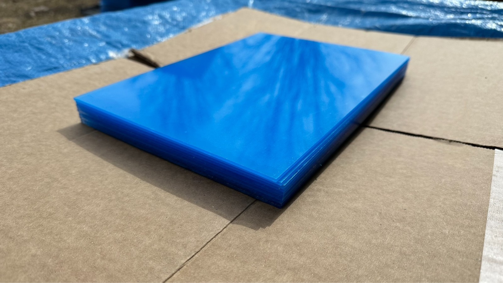 Lot of 10 New Sheets of 11-3/4" x 8-3/8" Acrylic Clear Plexiglass Plexi