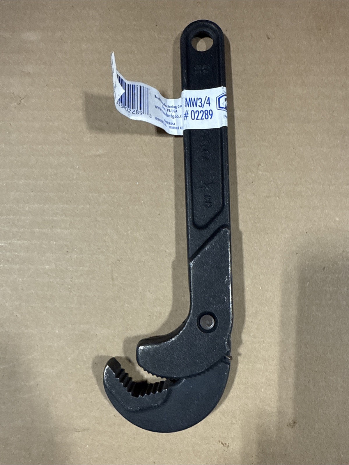 Reed Tool MW3/4 One Hand Wrench 1/8” - 3/4” Spring Loaded USA NEW