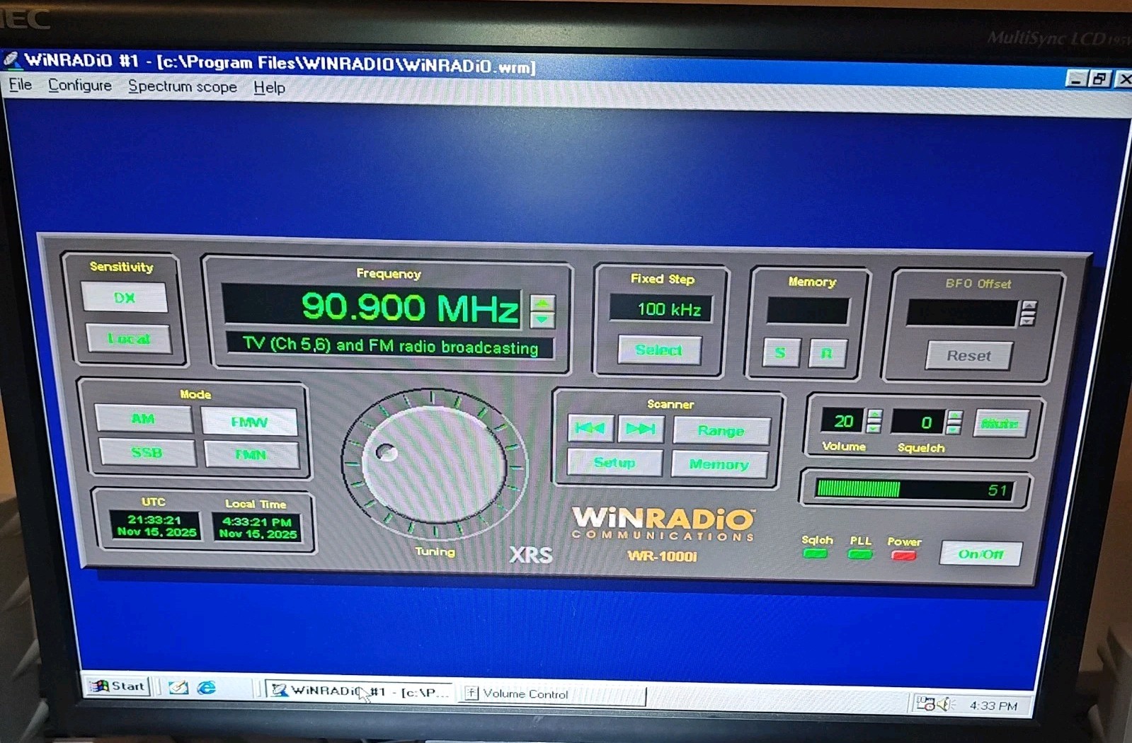 Rosetta Laboratories WinRadio WR-1000i Vintage Radio GUARANTEED WORKING TESTED