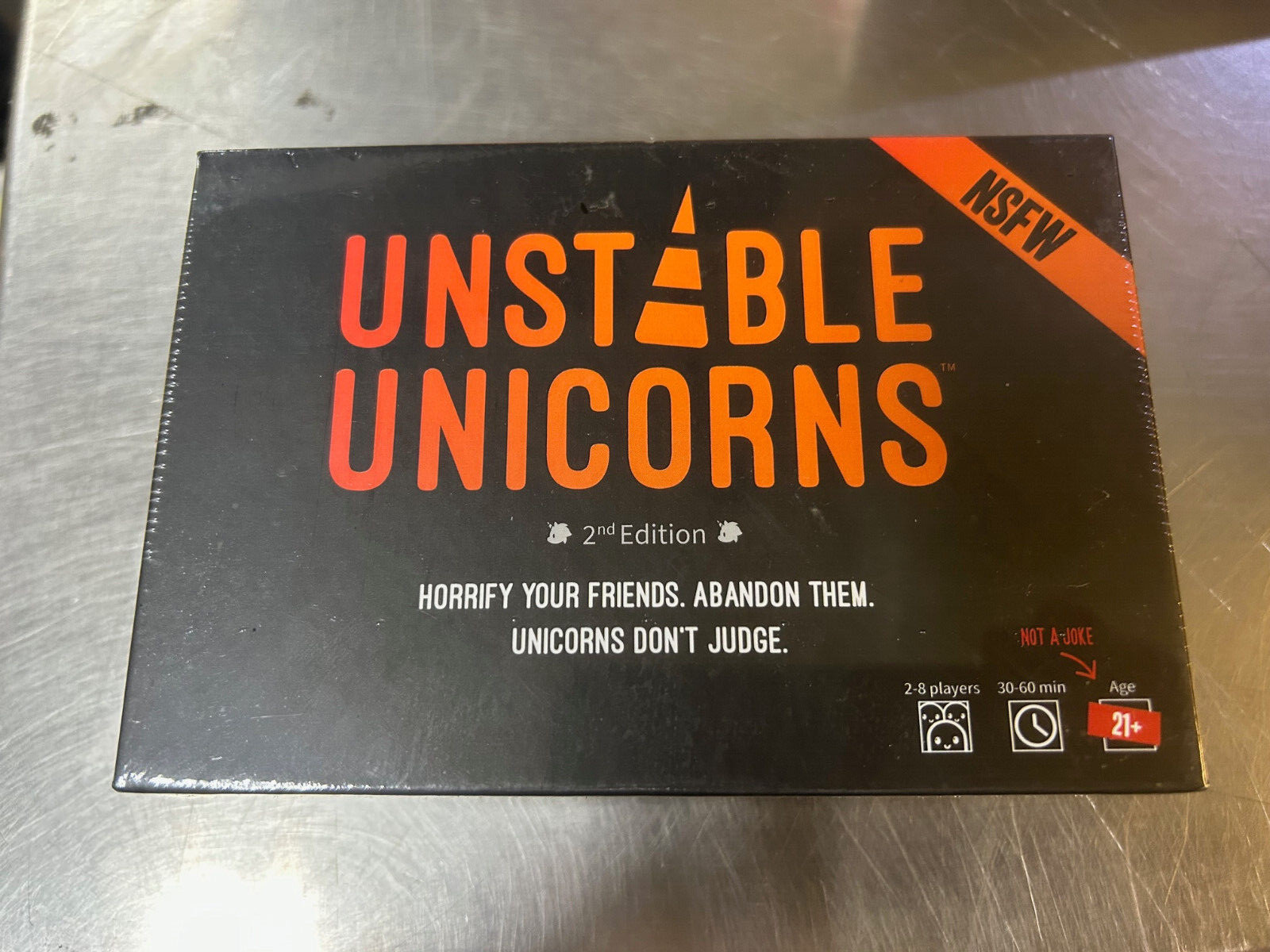 Unstable Unicorns 2nd Edition NSFW TEE Turtle Adult card game 21+ Expanded Base