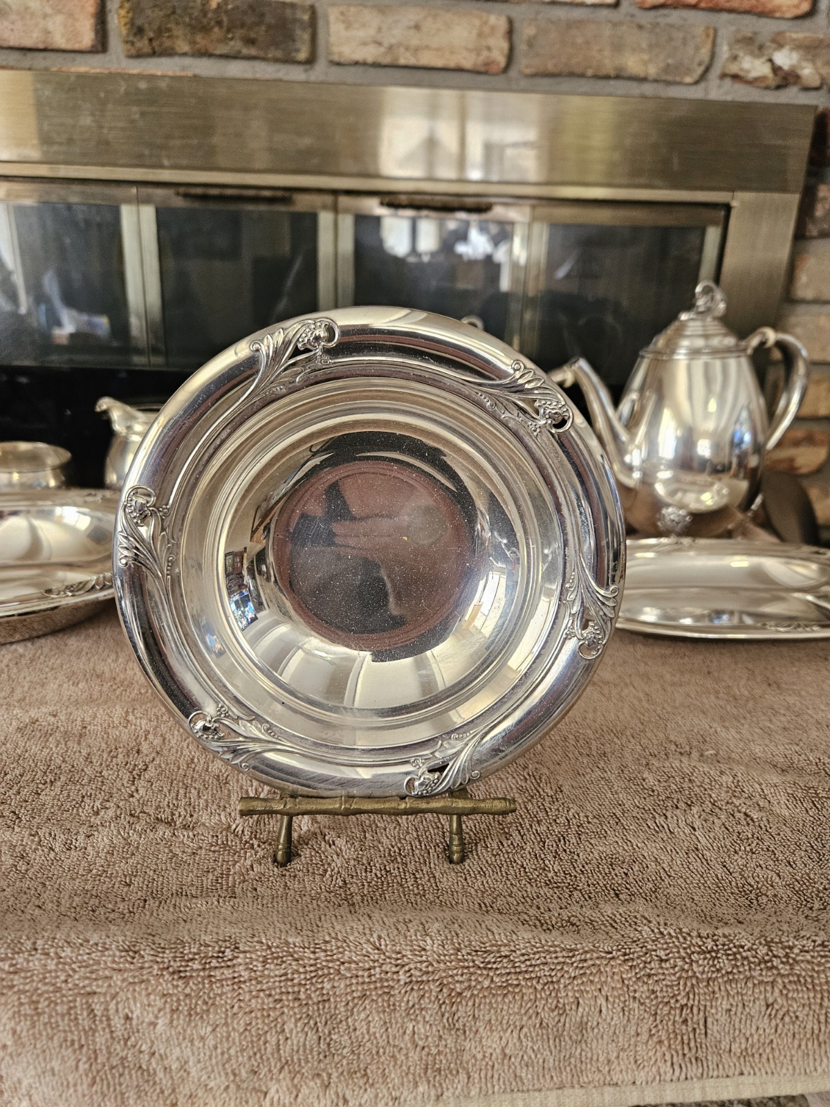 SPRING GLORY by International Sterling Silver Bowl 6-1/2" Diameter No Mono