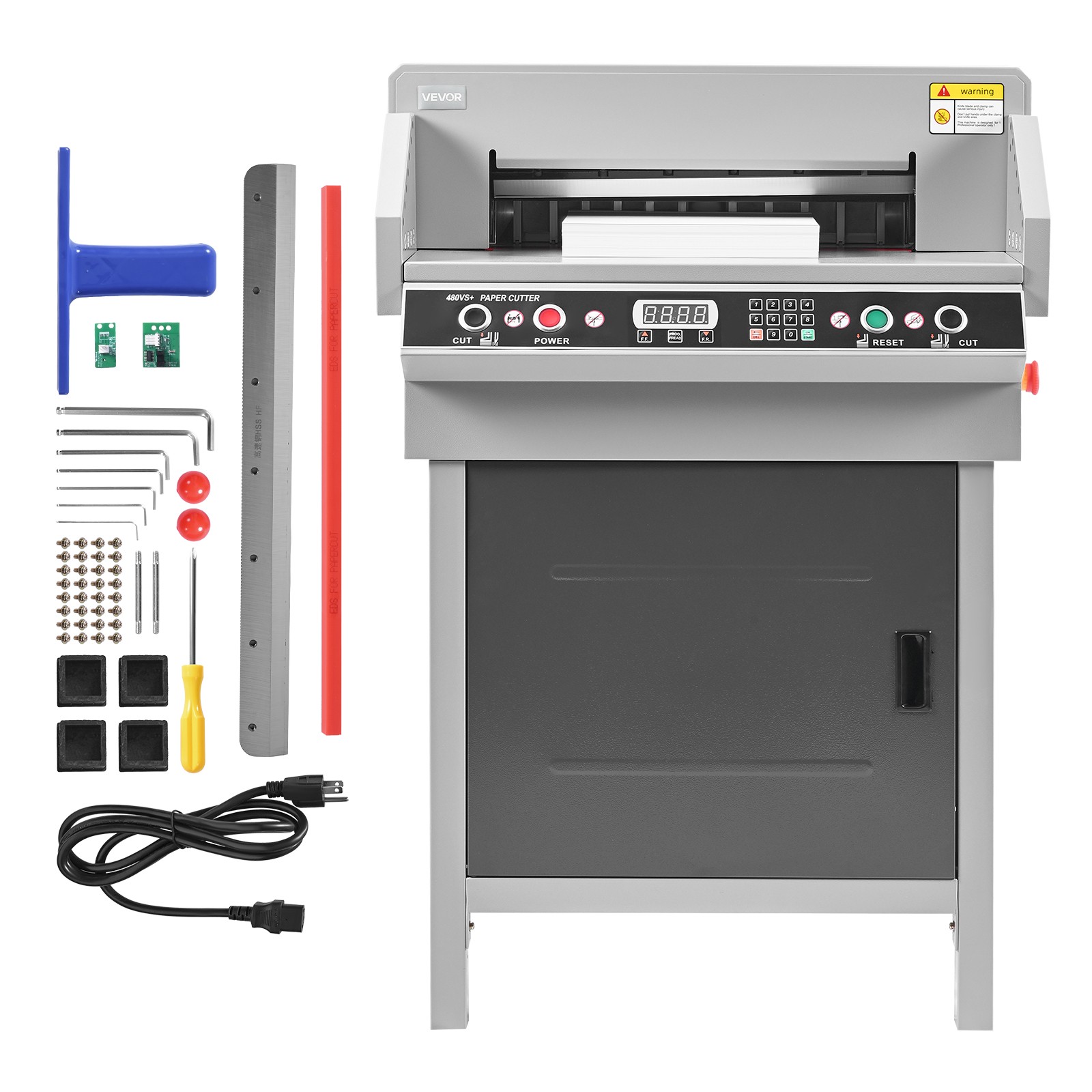 VEVOR Electric Paper Cutter 18.9 in Cutting Width 1.97 in Cutting Thickness