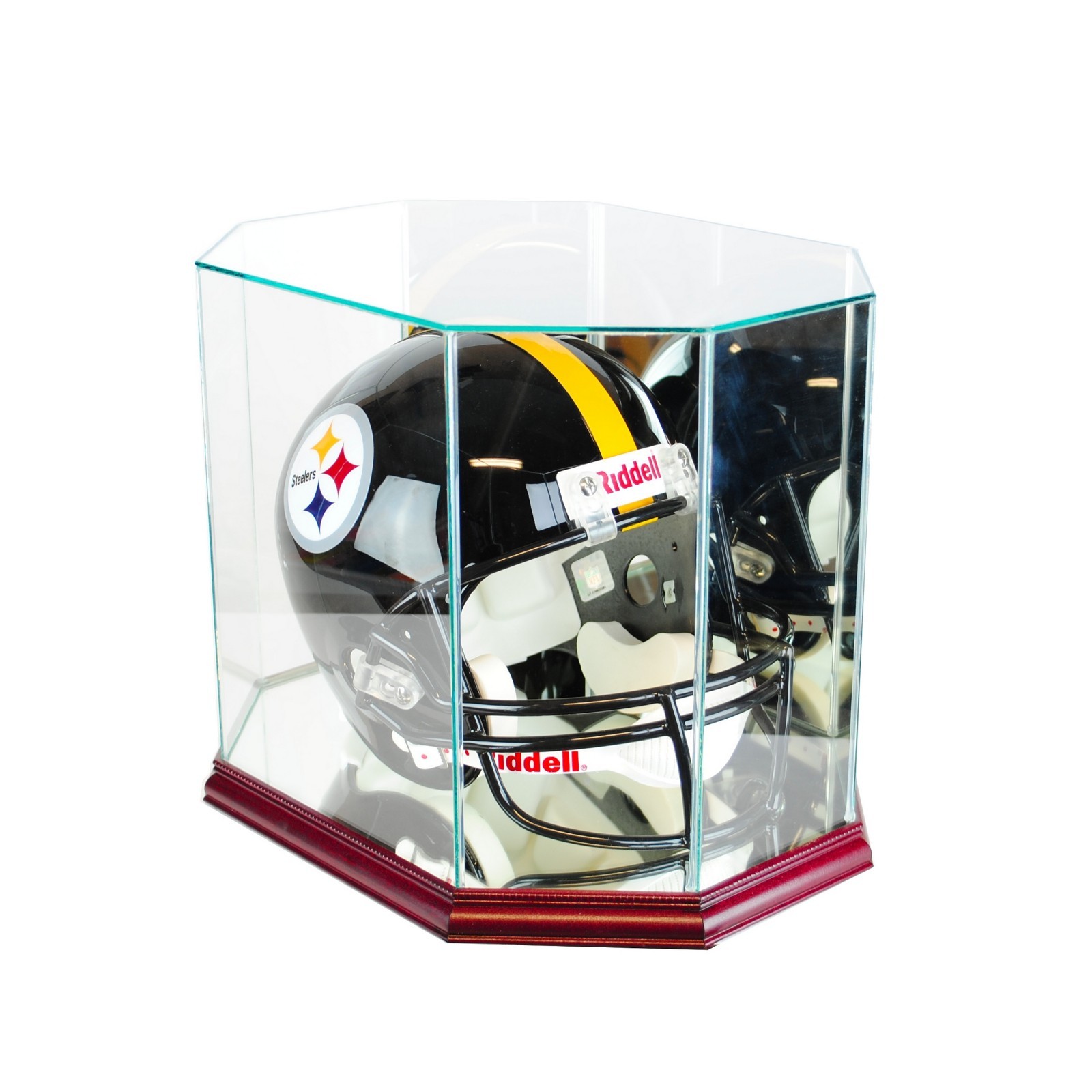 F/S Glass/Mirror Football Helmet Display Case New UV Free Shipping!!!