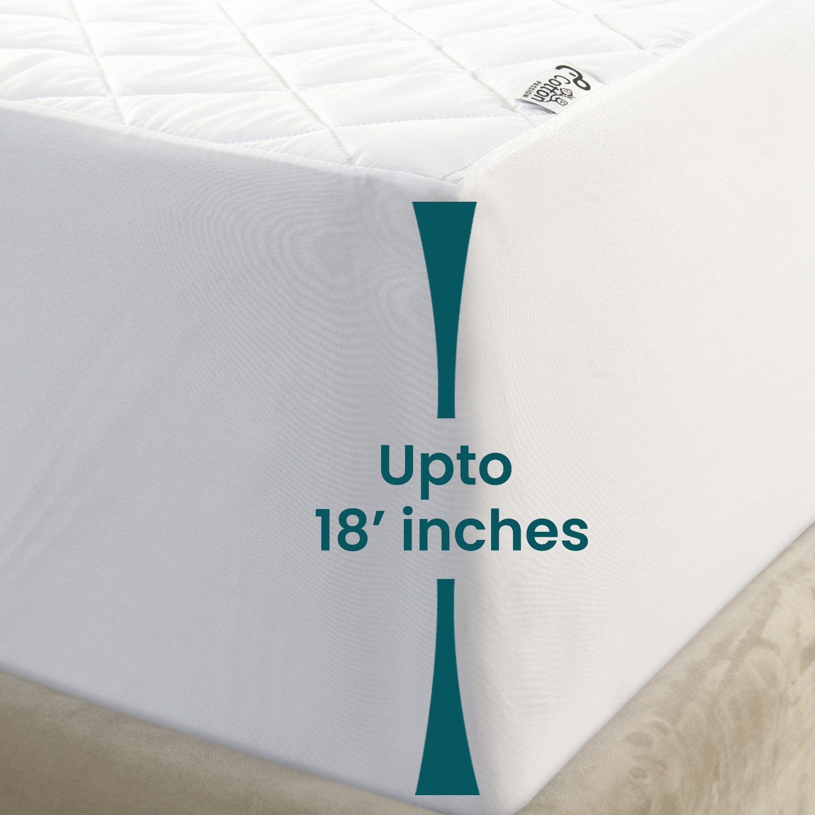 100% Waterproof Mattress Protector Quilted Mattress Pad Cover Breathable Fitted
