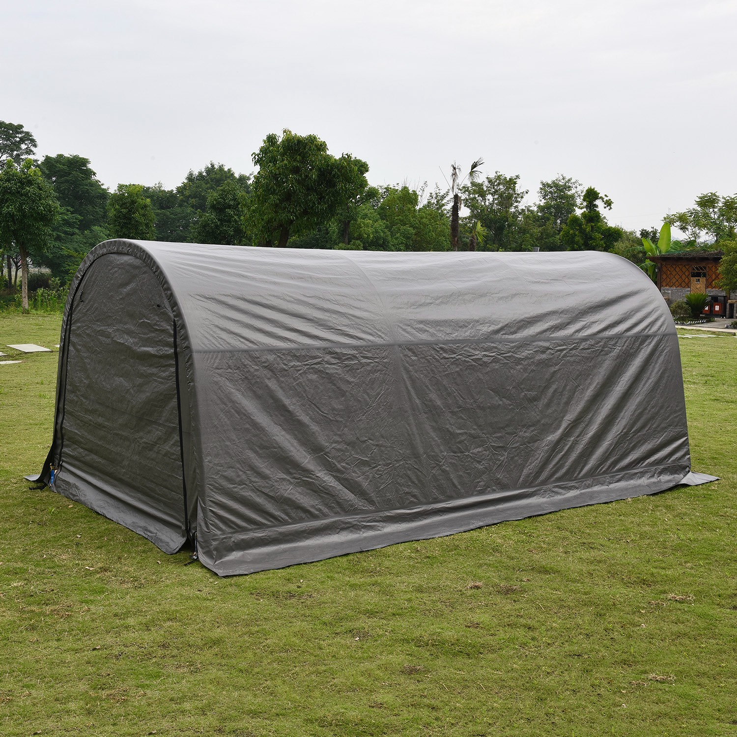 20 x 10ft Carport Heavy Duty Car Tent Garage Canopy Frame & Cover