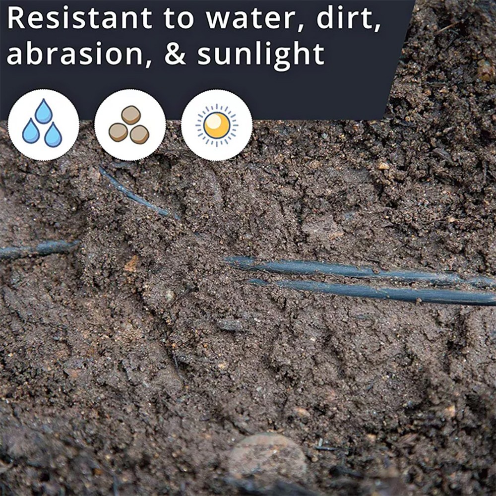 200FT LOW VOLTAGE 12/2 CABLE LANDSCAPE BURIAL COPPER WIRE OUTSIDE 12AWG 2 CORE