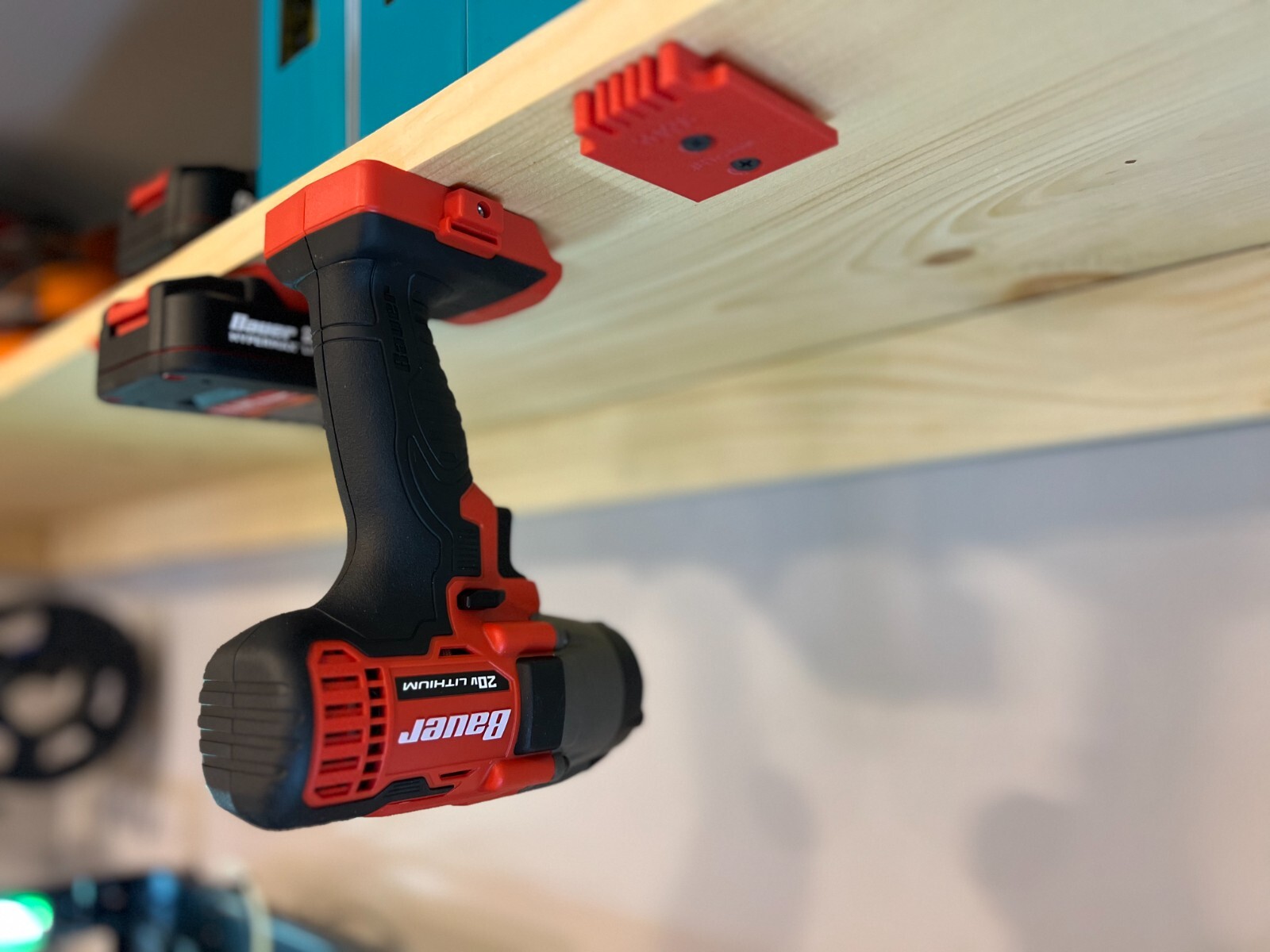 Bauer 20v COMBO Pack Battery and Tool Mount/Hangers/Holders