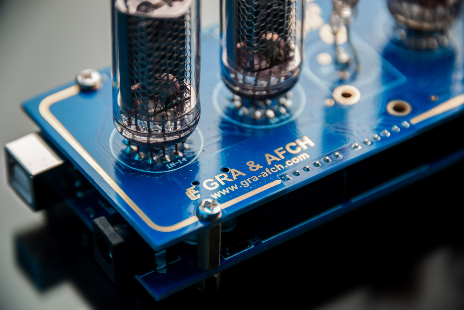 Nixie Tube Clock IN-14 Arduino Shield NCS314 WITH TUBES FAST DELIVERY 3-5 Days