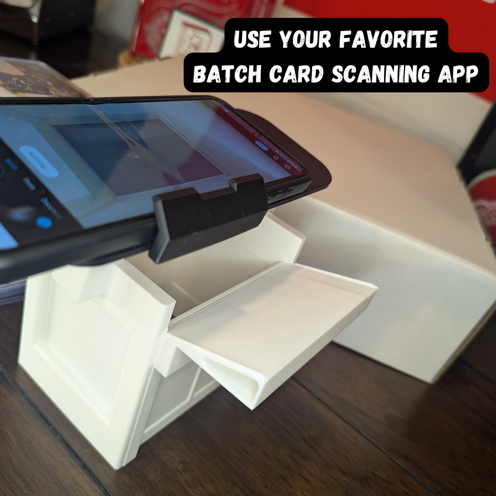 Card Slide - Card scanner stand - Scan sports cards or TCG with toploaders on!