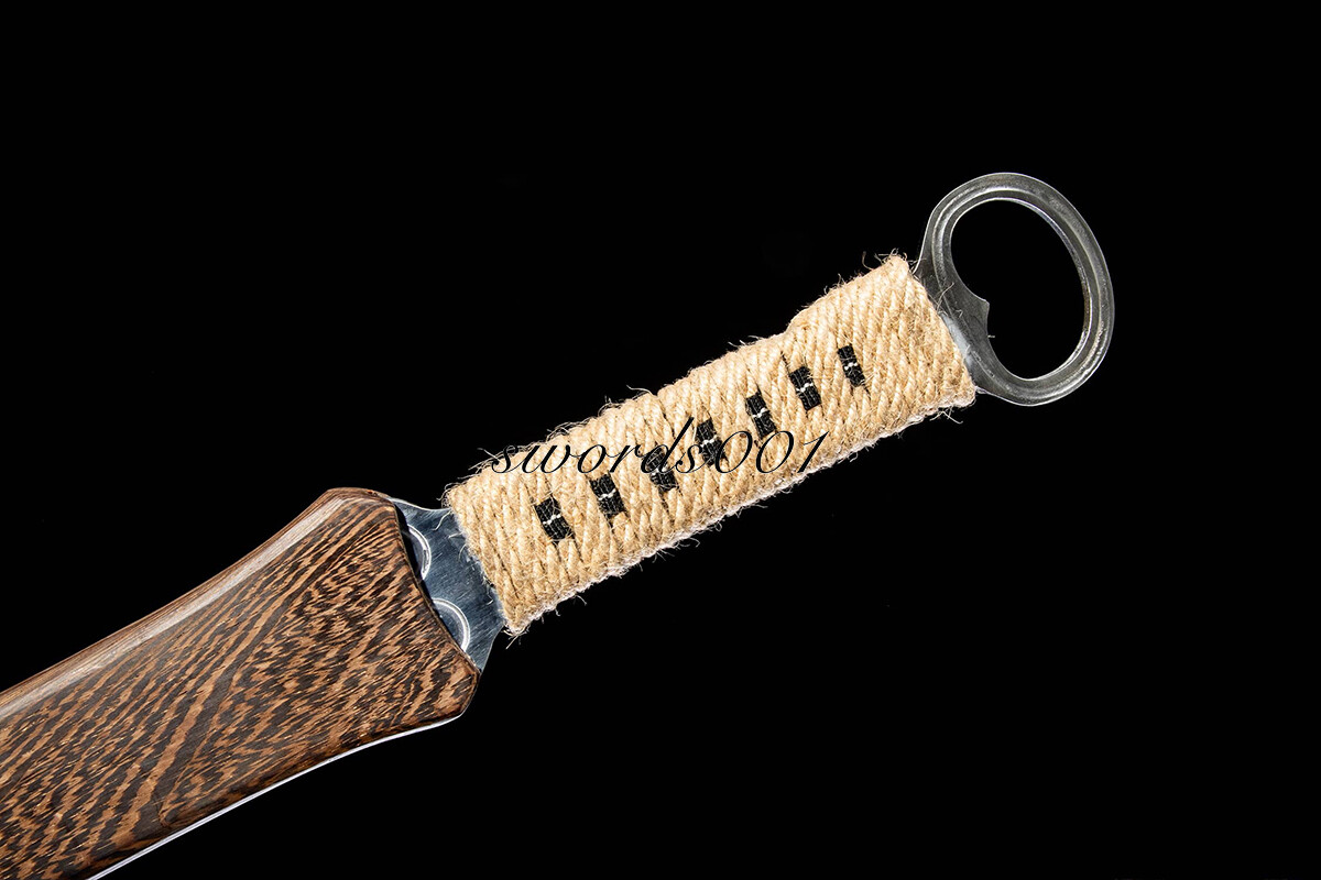 34 IN Rosewood Ring Headed Sword Sharp Dao Broadsword High Manganese Steel Blade