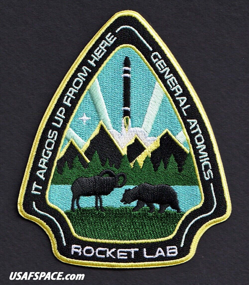 ROCKET LAB 31- It Argos Up From Here -GENERAL ATOMICS-Mission SPACE Launch PATCH