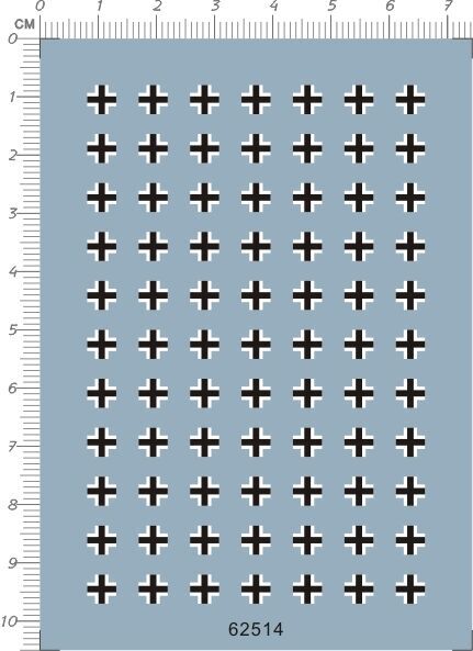 Super Detail Up 1/72 WWII German Military Tank Markings Model Kit Water Decal