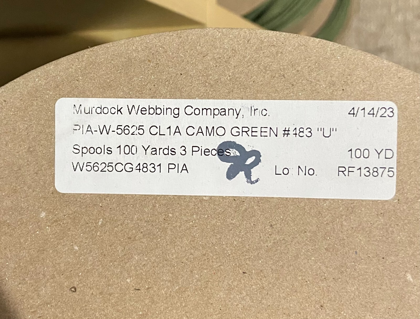 1 inch MIL-W-5625 Nylon Tubular Webbing Milspecs 4000Lbs Durable for Outdoor ...