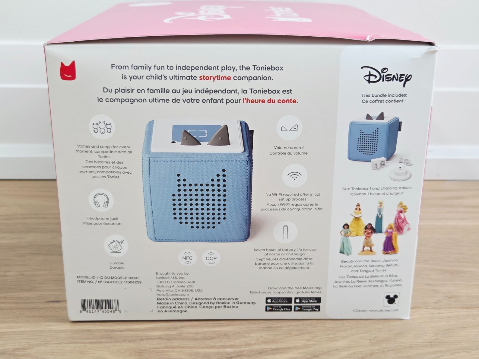 Tonies Disney Bundle Toniebox + 6 Tonies Frozen, Jasmine, Moana, Belle, Tangled