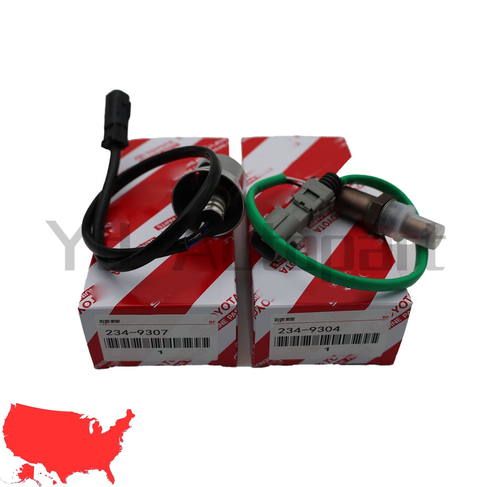 OEM 2× 234-9307 Up&Downstream Oxygen O2 Sensor For Toyota Camry 18-22 234-9304