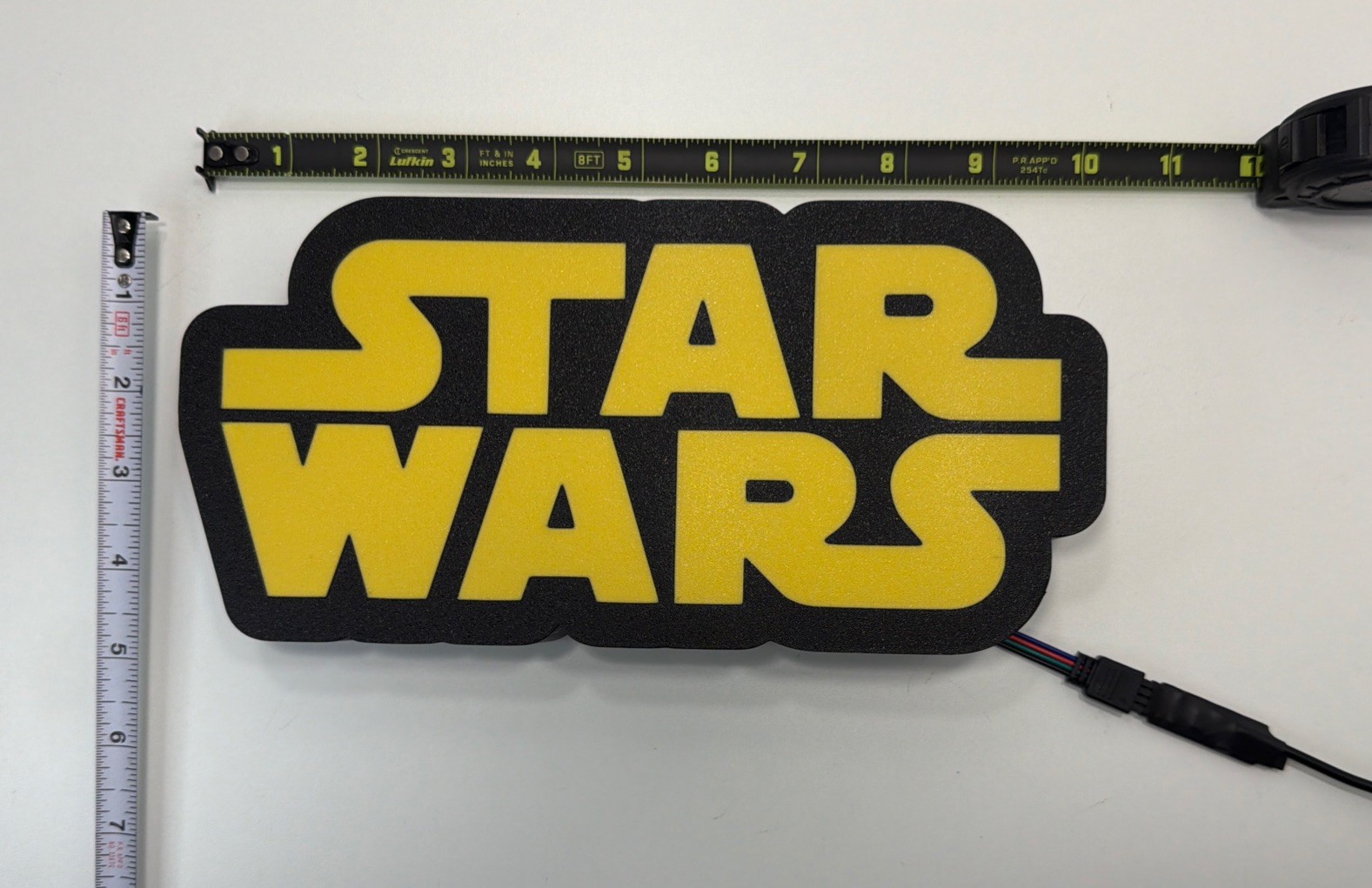 Star Wars RGB MUSIC LED Light Box - 3D Printed with Remote & Holder - Desk Decor