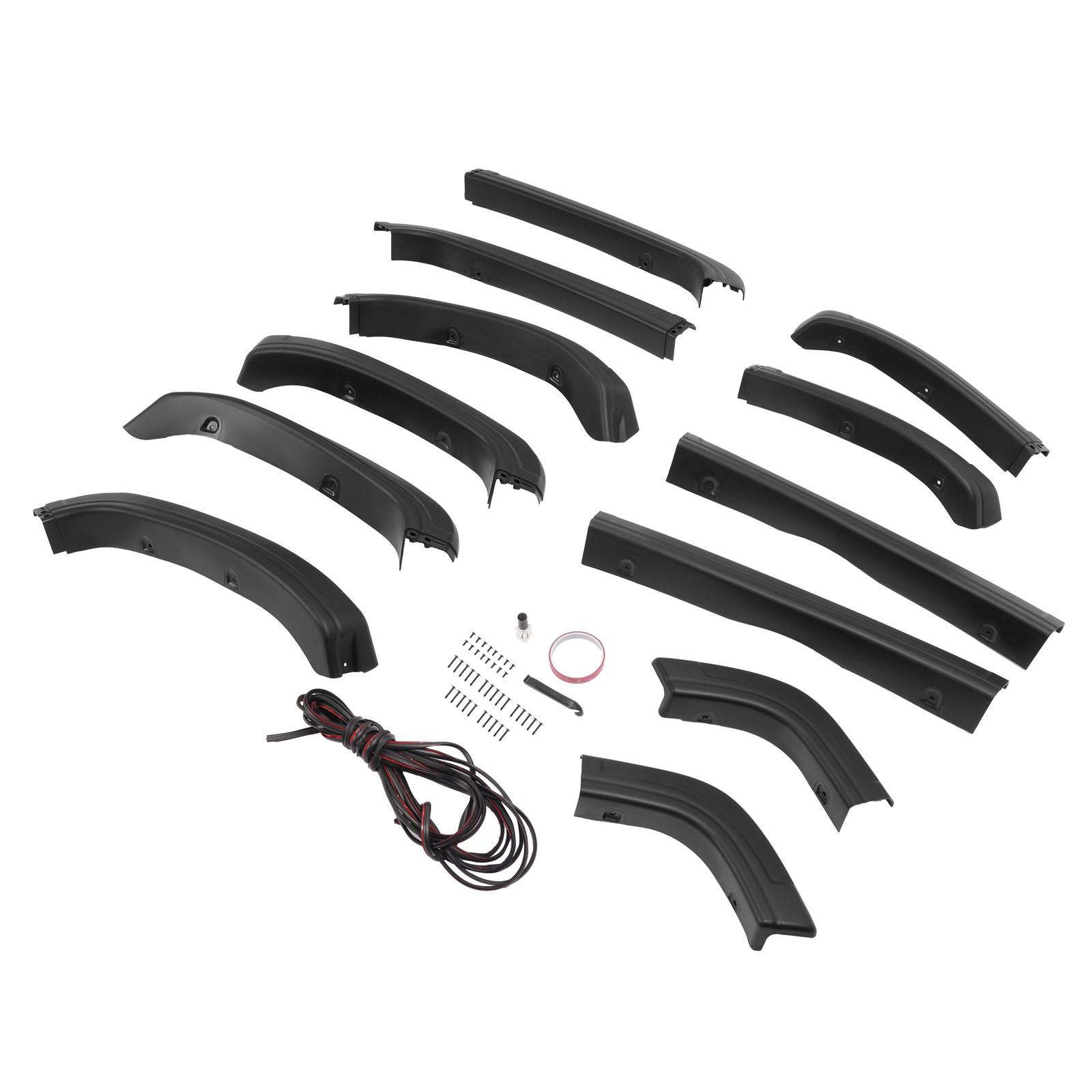 Fender Flare Kit For 2014-2015 GMC Sierra 1500 Textured Plastic Black