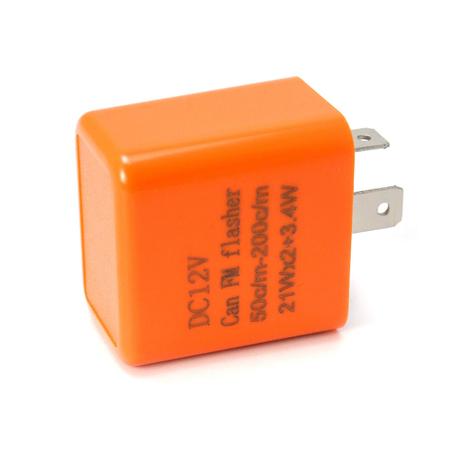 2Pcs 2-Pin Electronic Turn Signal Flasher Relay Fix Motorcycle Turn Signal Hyper