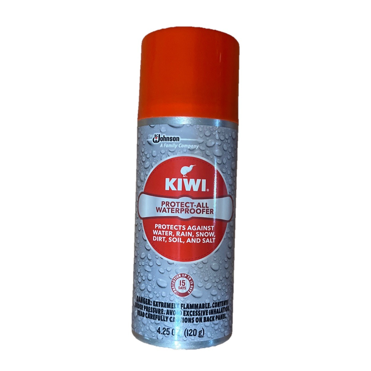 Kiwi Protect All Rain & Stain Water Repellent Spray 4.25oz Shield Shoes Fabric
