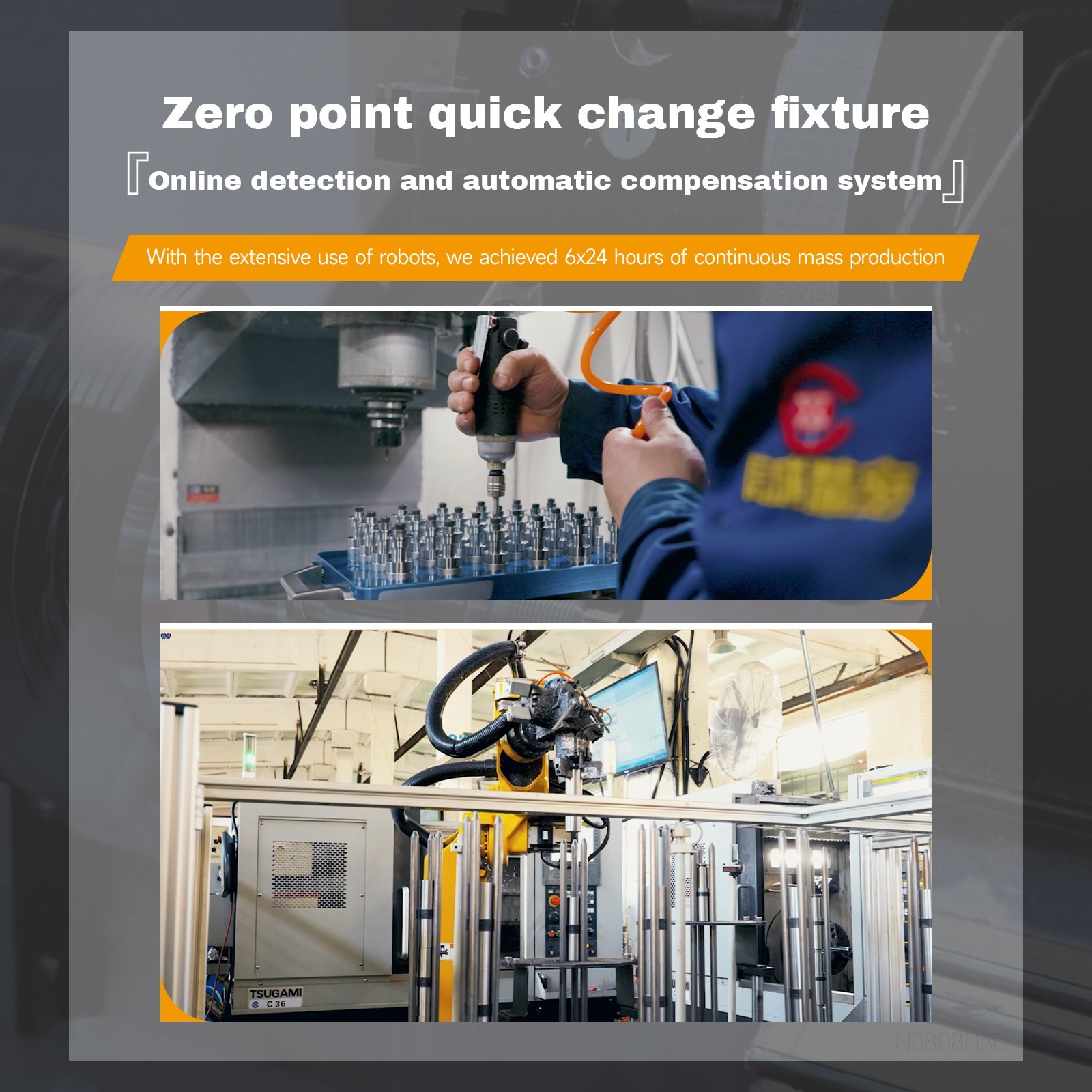 BT40-45° External Thread Spindle Pull Claw Gripper Mass Production Alloy Steel