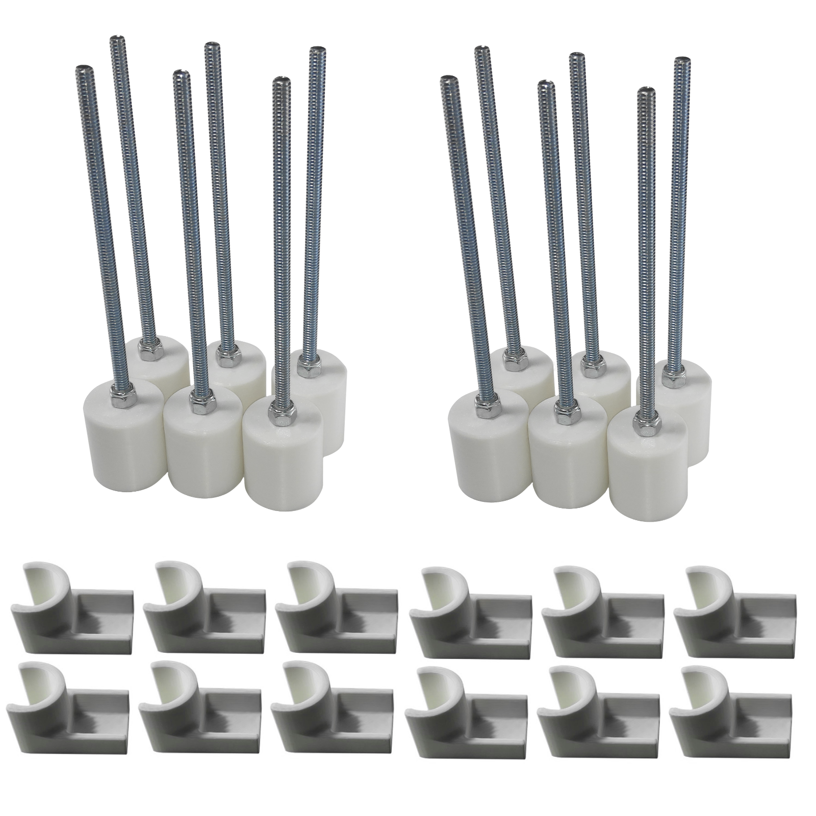 12 Weave Pole Pegs & 12 Jump Cups Dog Agility Equipment You Cut Poles to Length