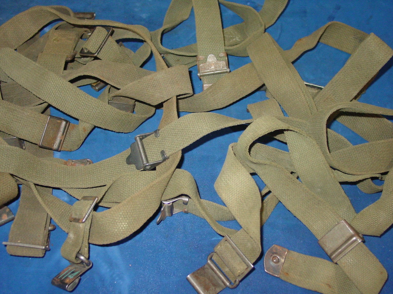Orignal  US GI  RIFLE SLING  M1 GARAND 1903 03A3 Cotton Duck Canvas OD w Buckles