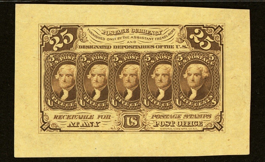 FR# 1282 Fractional 1862 Currency 25c Civil War FIRST Issue Obv Specimen PCGS 58