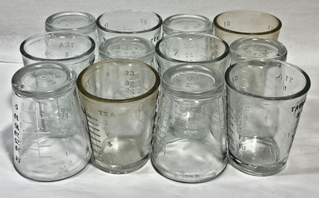 VTG Shot Glass /Medicine measurement cup Made in USA New Old Stock (Sold by ea.)