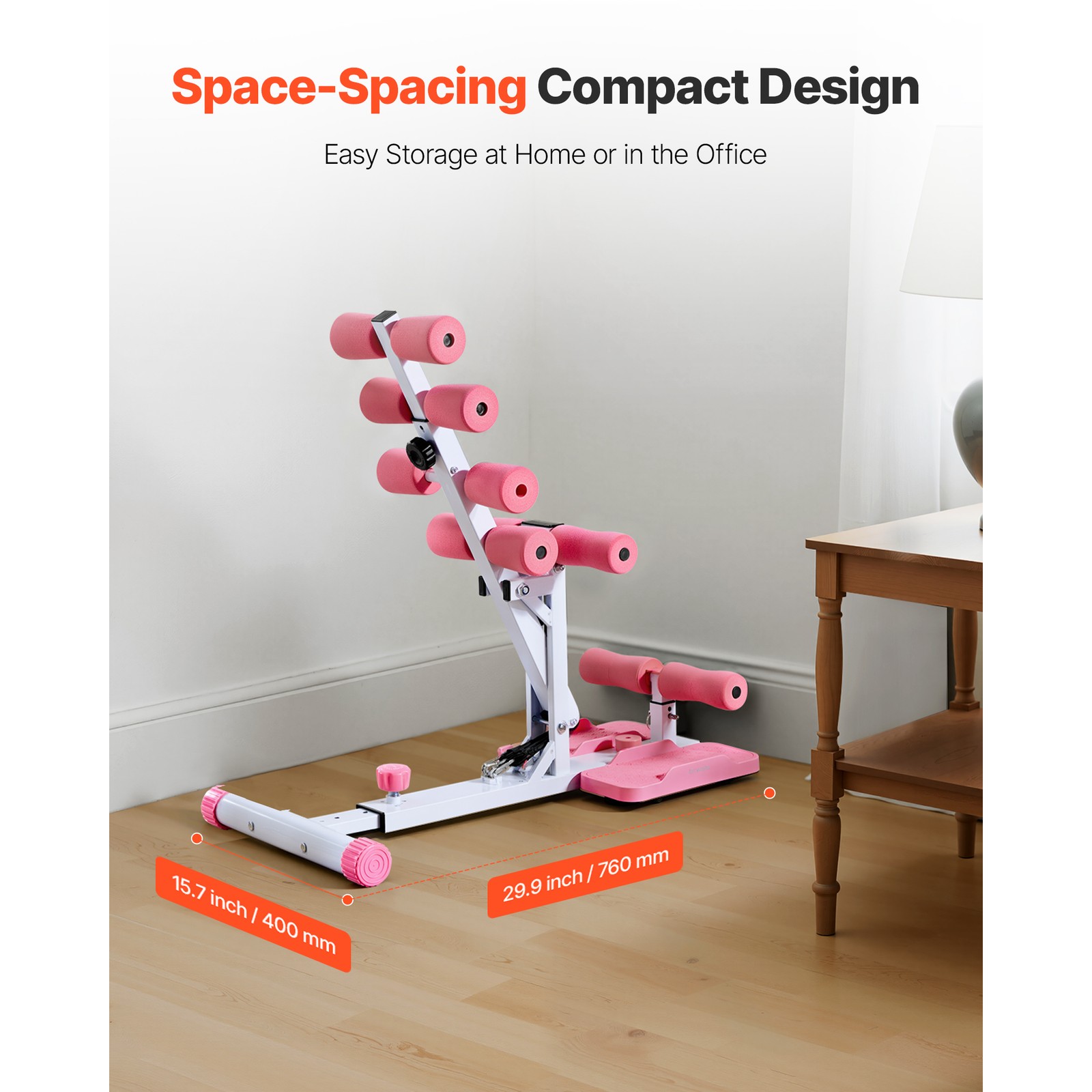 Uimoso Foldable Squat Machine with 3 Resistance Bands Glutes and Leg Workouts